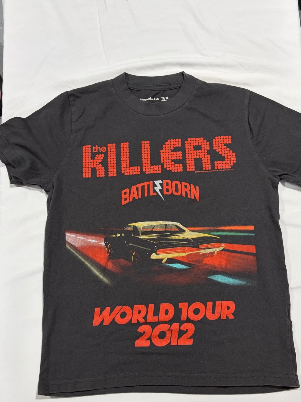 The Killers "Battle Born" World Tour 2012 Graphic Tee - Black & Red